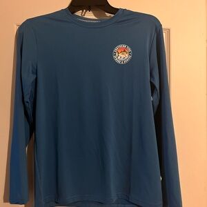 Southern Tide kids Blue Long Sleeve Shirt, size large kids